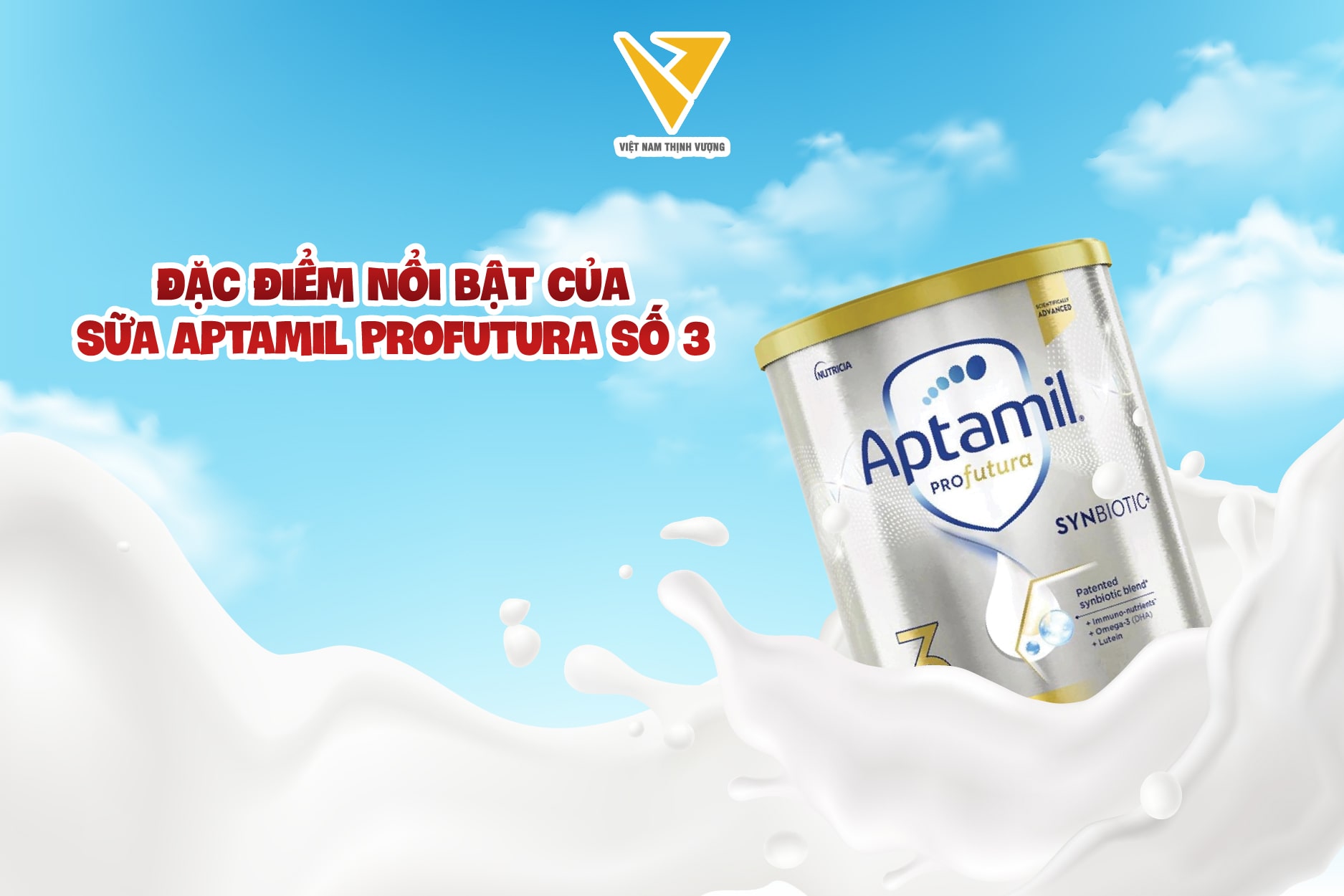 Sữa Aptamil Profutura với công thức riêng biệt, không chỉ là nguồn dinh dưỡng cho bé mà còn là yếu tố giúp bé phát triển toàn diện